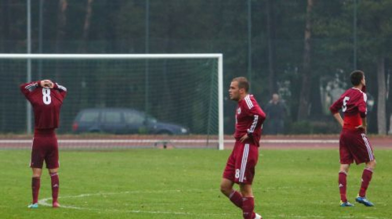 Latvijas U19 izlases puiši
Foto: Dmitrijs Suļžics/F64