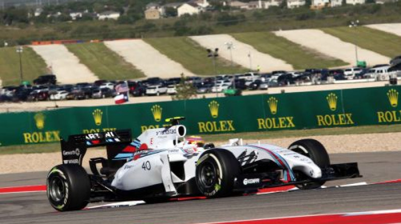 Felipe Nasrs "Williams" testpilota lomā ASV GP treniņos
Foto: LaPresse/Scanpix