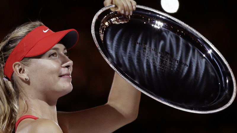 Marija Šarapova ar "Australian Open" fināla zaudētājas titulu
Foto: AP/Scanpix