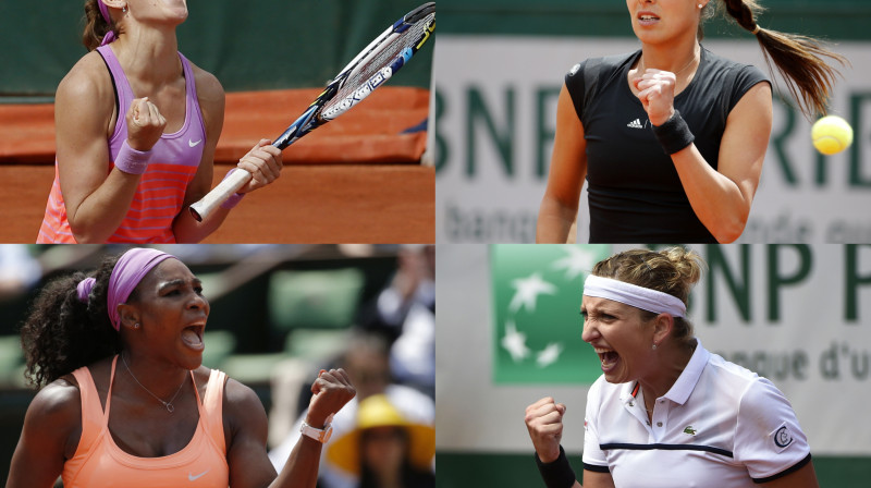 "French Open 2015" pusfinālistes 
Foto: AFP/Scanpix