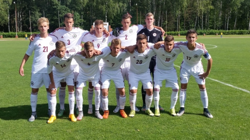 Latvijas U-16 izlases pamatsastāvs
Foto: LFF