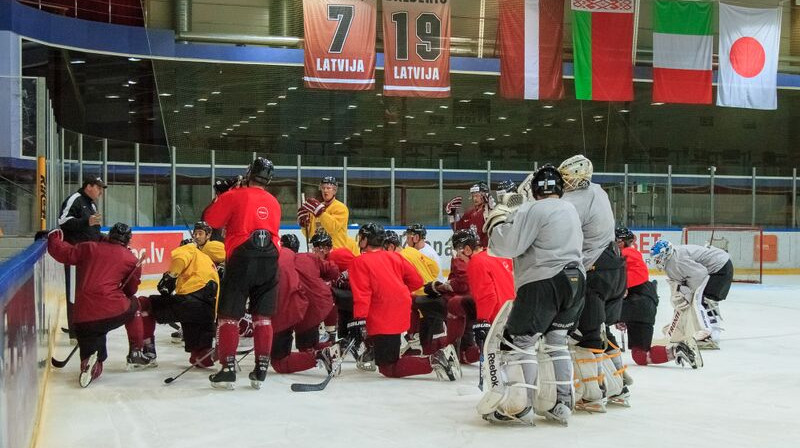 Latvijas hokeja valstsvienība
Foto: Ģirts Gertsons