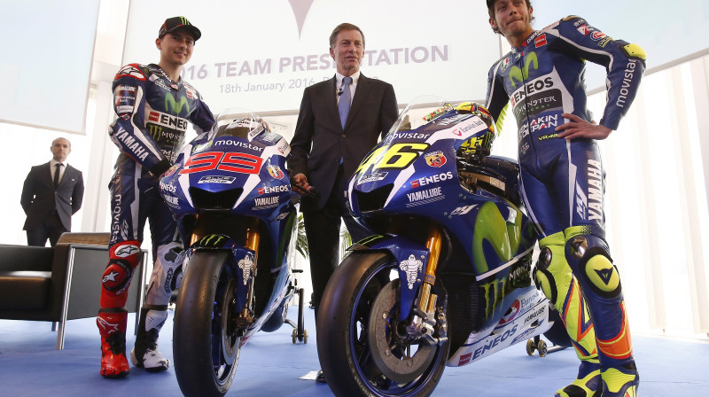 "Yamaha" MotoGP komandas prezentācija
Foto: TT NYHETSBYRÅN/Scanpix