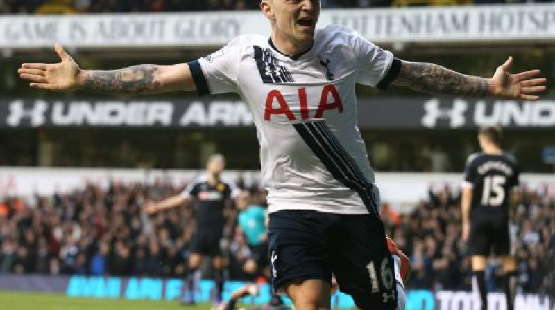 ''Tottenham Hotspur'' vienīgo vārtu autors Kierans Tripiers
Foto: AFP/Scanpix