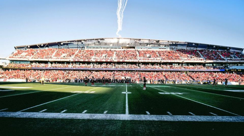 Otavas "Redblacks" stadions
Foto: facebook.com/CFLRedblacks