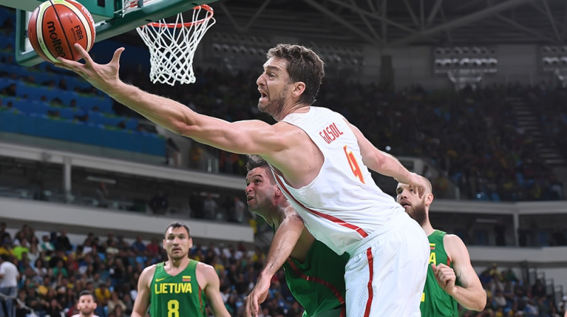 Pau Gazols spēlē pret Lietuvu
Foto: fiba.com