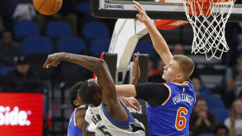 Kristaps Porziņģis pret "Timberwolves"
Foto: AP/Scanpix