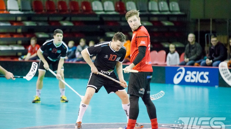 Mārcis Mednis vēl "FBK Valmiera" formā
Foto: Floorball.lv