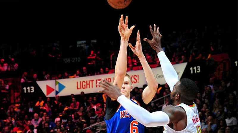 Kristaps Porziņģis pret "Hawks"
Foto: Scott Cunningham / GettyImages, Knicks.com