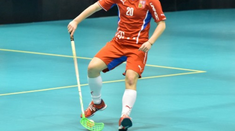 Čehietes 60 minūšu laikā guva 45 vārtus..
Foto: IFF Floorball