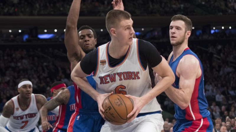 Kristaps Porziņģis pret "Pistons"
Foto: AP/Scanpix