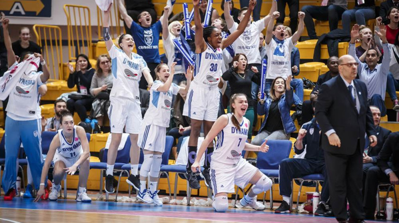 Uzvaras brīdis: Kurskas "Dynamo" svētdien pirmo reizi spēlēs Eirolīgas finālā
Foto: Elio Castoria, FIBA