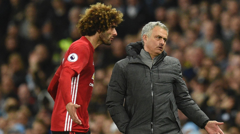 Maruāns Felaini un Žuzē Morinju
Foto: AFP/Scanpix