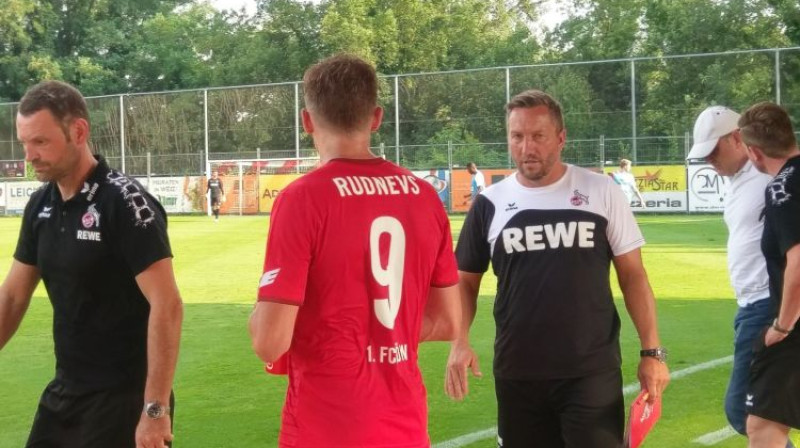 Artjoms Rudņevs šodienas pārbaudes spēlē
Foto: FC Koln