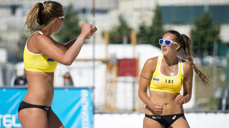 Alise Lece un Marta Ozoliņa 
Foto: CEV