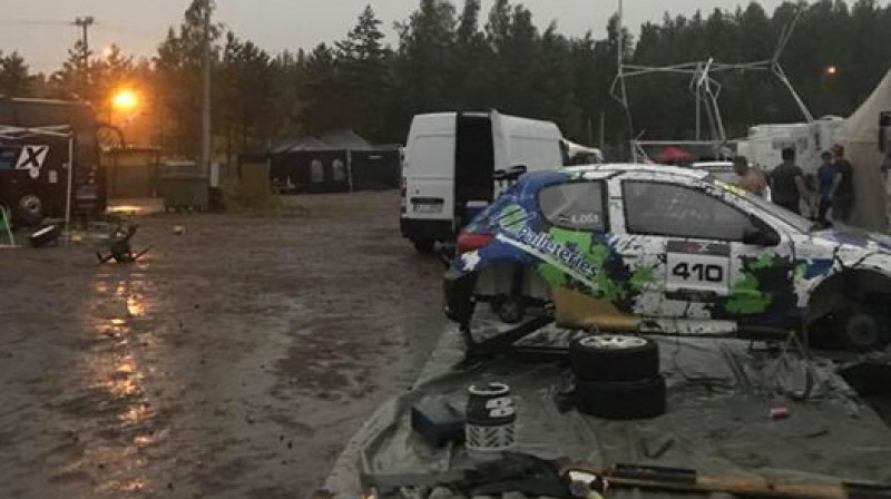 Edija Oša nometne Kouvolas vētrā
Foto: autocross.lv