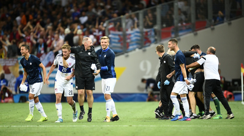 Luksemburgas futbolistu prieki
Foto: Reuters/Scanpix