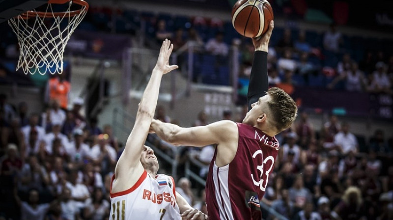 Mārtiņš Meiers: teicams otrais puslaiks pret Krieviju
Foto: FIBA
