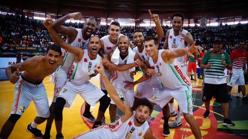 Marokas basketbola izlase pēc triumfa B grupā
Foto: FIBA