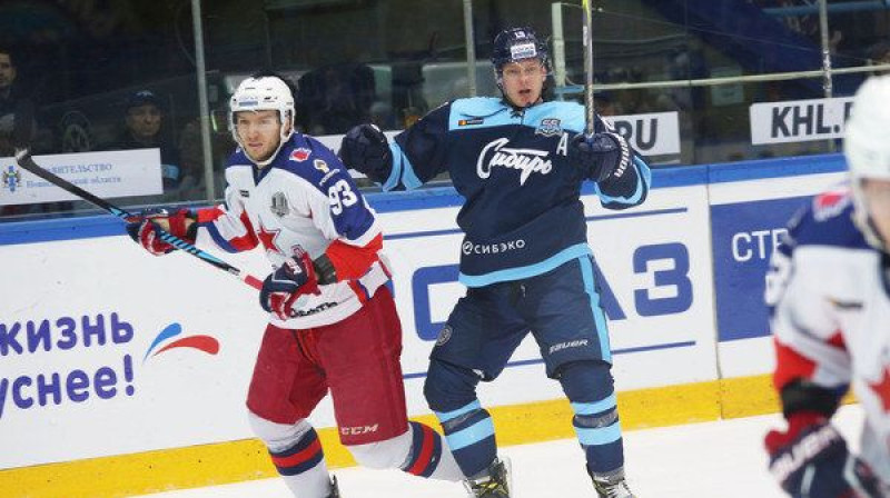 Maskavas CSKA pret Novosibirskas "Sibir"
Foto: hcsibir.ru