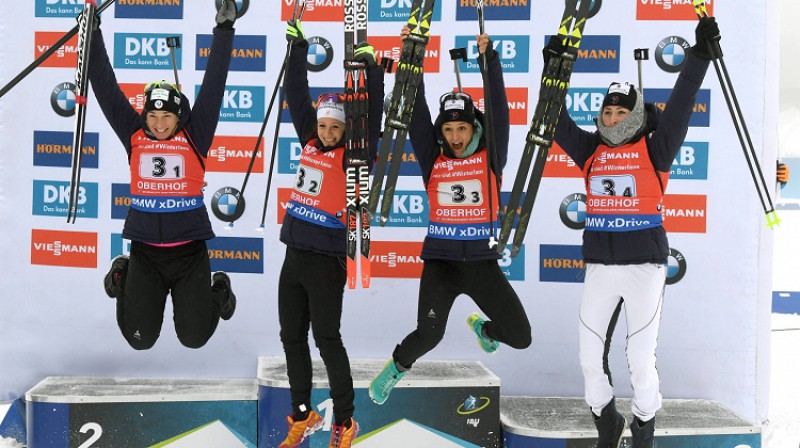 Francijas komanda apbalvošanas ceremonijā
Foto:  imago/Camera 4/Scanpix