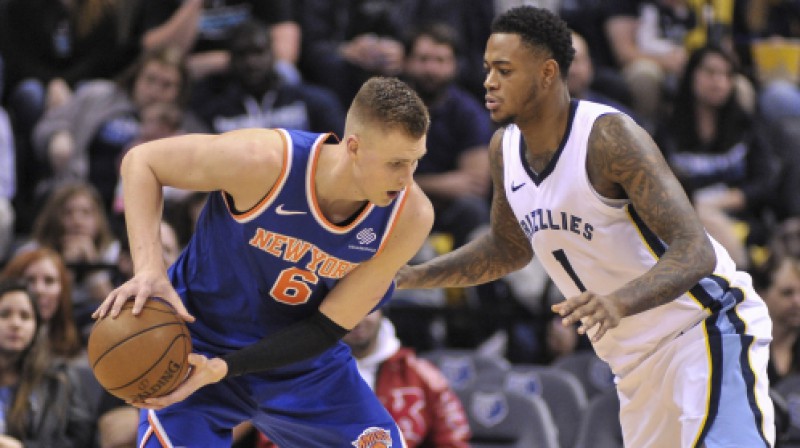 Kristaps Porziņģis pret Džerelu Mārtinu
Foto: USA Today Sport/Scanpix