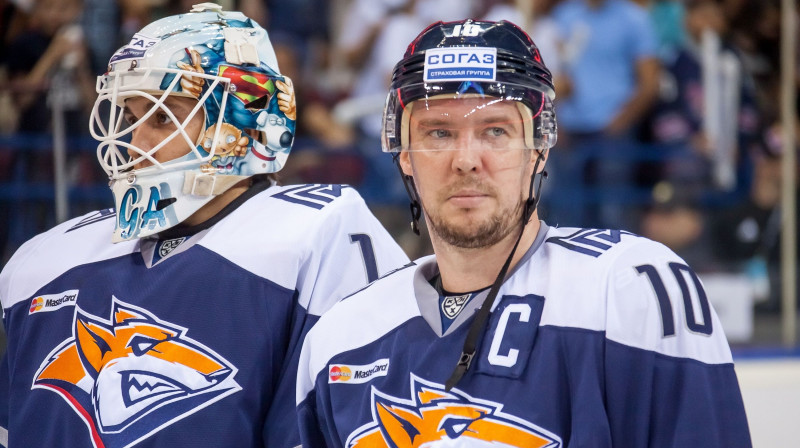 "Metallurg" kapteinis Sergejs Mozjakins. Foto: TASS/Scanpix