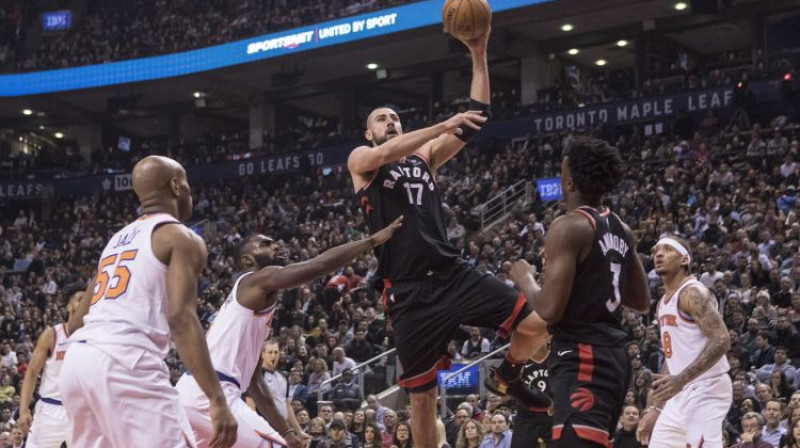 Jons Valančūns pret "Knicks"
Foto: The Canadian Press/PA Images/Scanpix