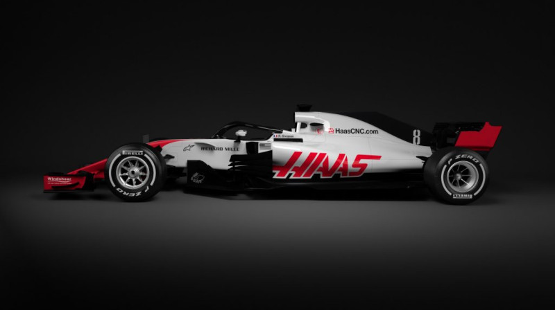 Jaunais "Haas VR-18" modelis
Foto: Haas F1 Team