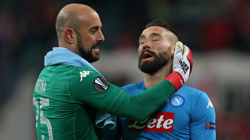 Pepe Reina un Lorenco Tonelli
Foto: imago/Scanpix