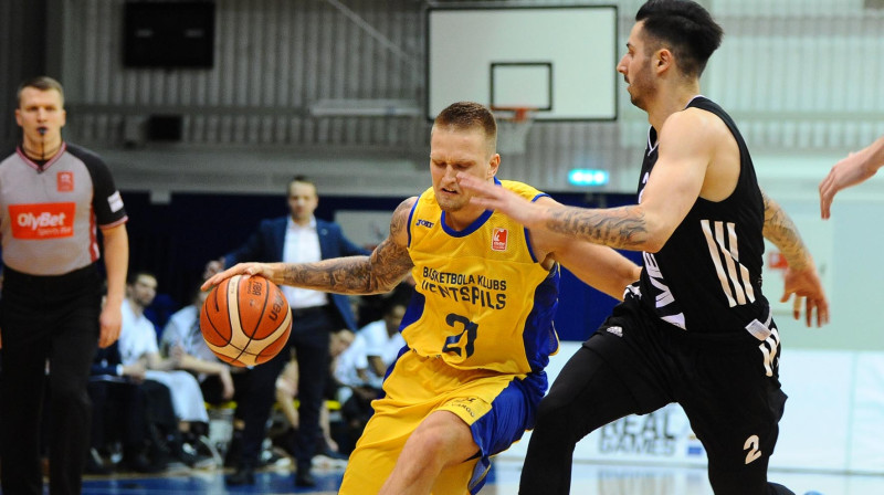 Aigars Šķēle un Alekss Peress
Foto: BK Ventspils