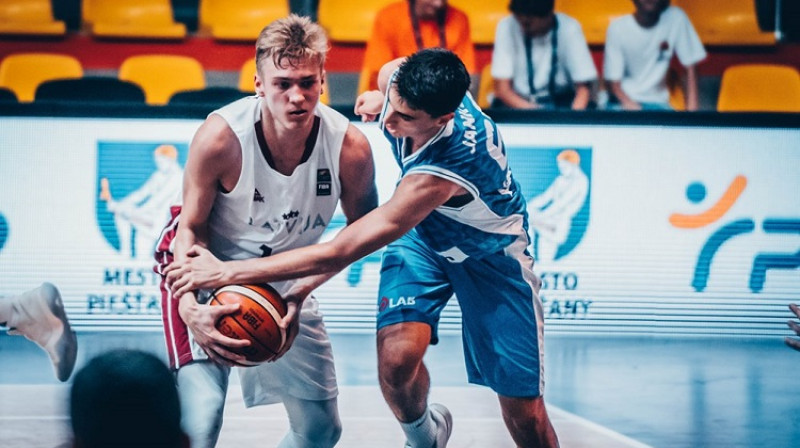 Francis Lācis Eiropas U18 čempionātā Slovākijā
Foto: FIBA