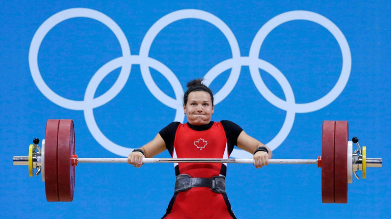 Kristīne Žirāra olimpiskajās spēlēs
Foto: AP / cbc.ca