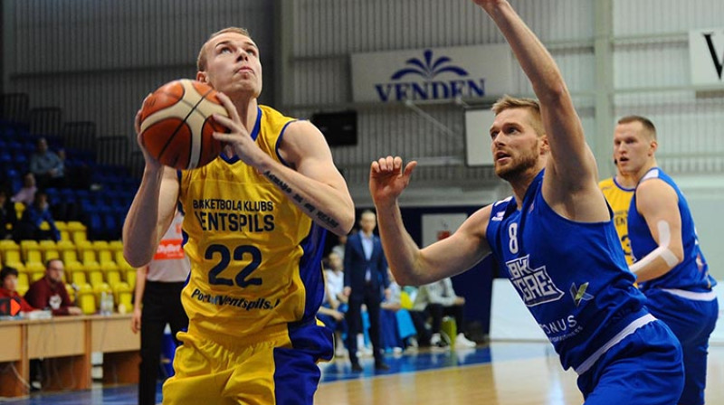 Māris Gulbis un Jānis Antrops
Foto: BK Ventspils