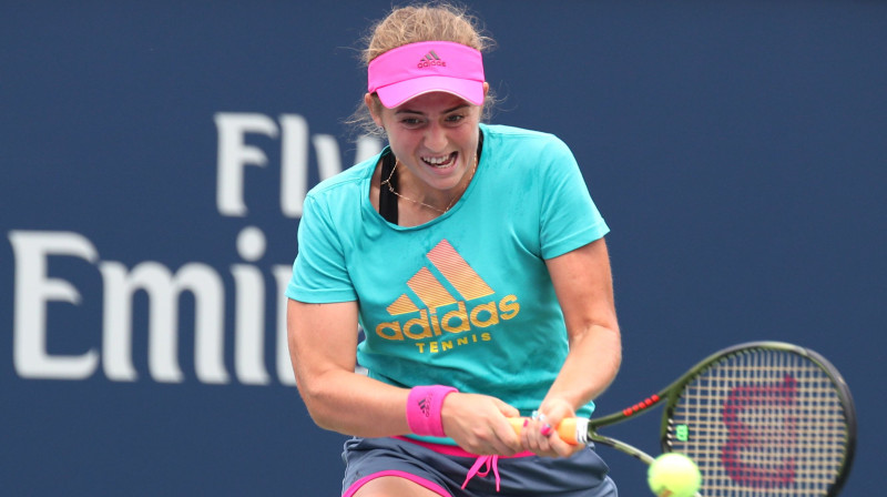 Aļona Ostapenko treniņā Monreālā
Foto: Sipa USA/Scanpix