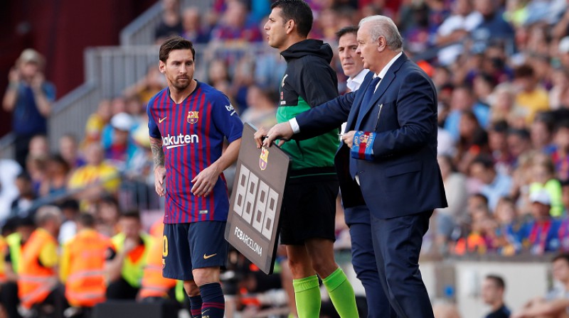 Lionels Mesi nāca tikai uz maiņu
Foto: Reuters/Scanpix