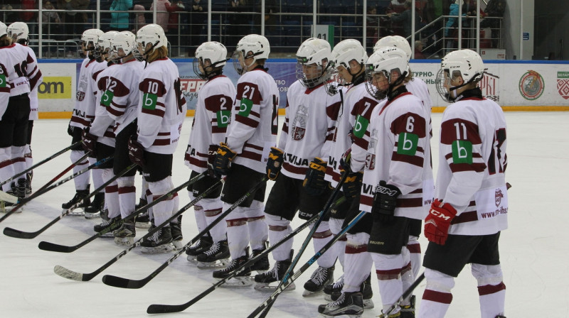 Latvijas U17 izlase izcīnīja vienu uzvaru un piedzīvoja divus zaudējumus Minskā. Foto: www.lhf.lv