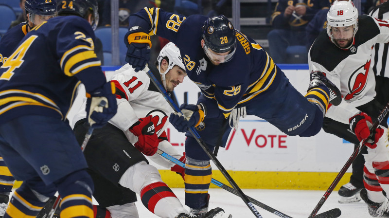 Zemgus Girgensons. Foto: AP/Scanpix