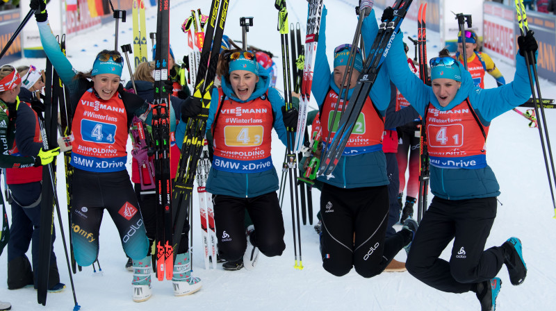 Anaisa Ševaljē, Žistīne Brezā, Anaisa Beskona un Žūlija Simona
Foto: Sven Hoppe / dpa / AFP.