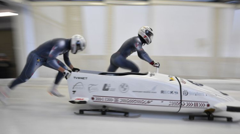 Dāvis Spriņģis un Ralfs Bērziņš. Foto: Romāns Kokšarovs/F64