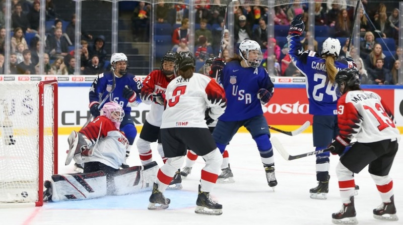 ASV sieviešu hokeja izlase. Foto: IIHF