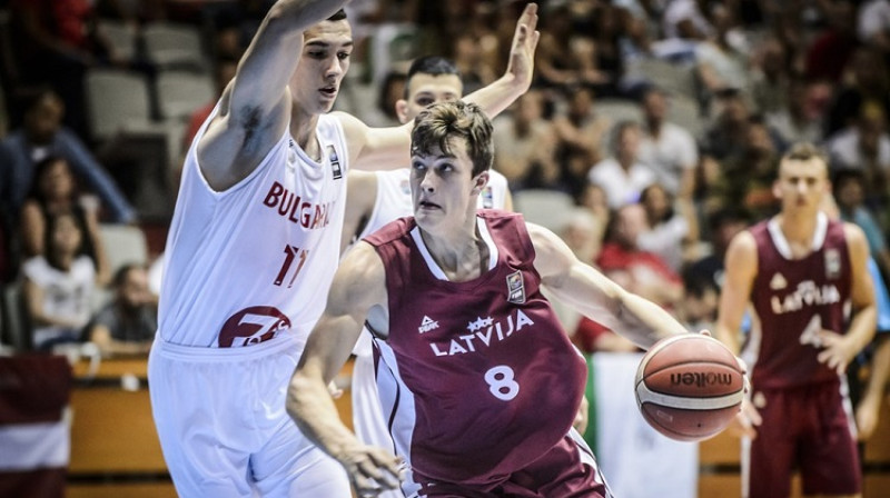 Māris Koltons palīdzēja Latvijas U20 izlasei atgriezties A divīzijā. Foto: FIBA