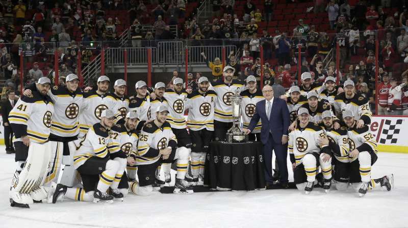 Bostonas "Bruins" - NHL austrumu konferences čempione. Foto: Gerry Broome/AP/Scanpix