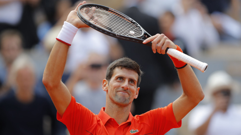 Novakam Džokovičam 26 "Grand Slam" uzvaras pēc kārtas. Foto: AP/Scanpix