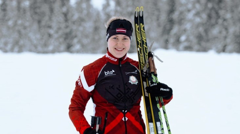 Sanita Buliņa. Foto: Latvijas Biatlona federācijas Facebook profils