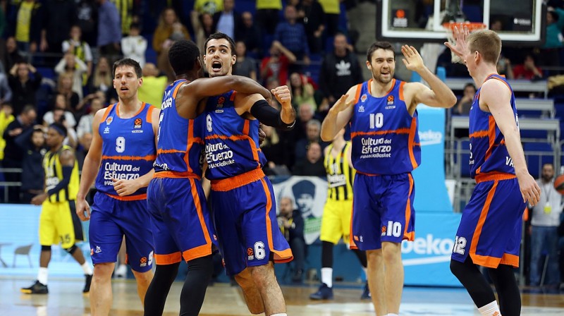 "Valencia" svin uzvaru Stambulā. Foto: Euroleague.net