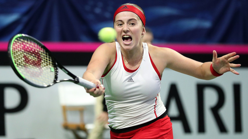 Aļona Ostapenko. Foto: AP/Scanpix