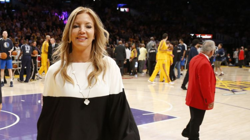 "Lakers" īpašniece Džinija Basa. Foto: USA Today Sports/Scanpix