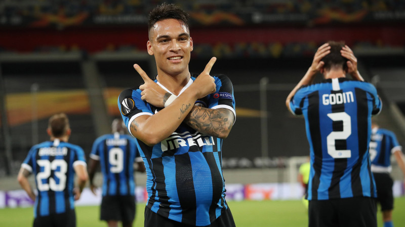 Lautaro Martiness svin vārtu guvumu. Foto: Imago images/Scanpix