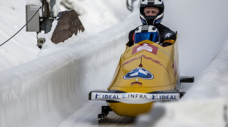 Frančesko Frīdrihs turpina dominēt bobslejā. Foto: Imago Images/Scanpix